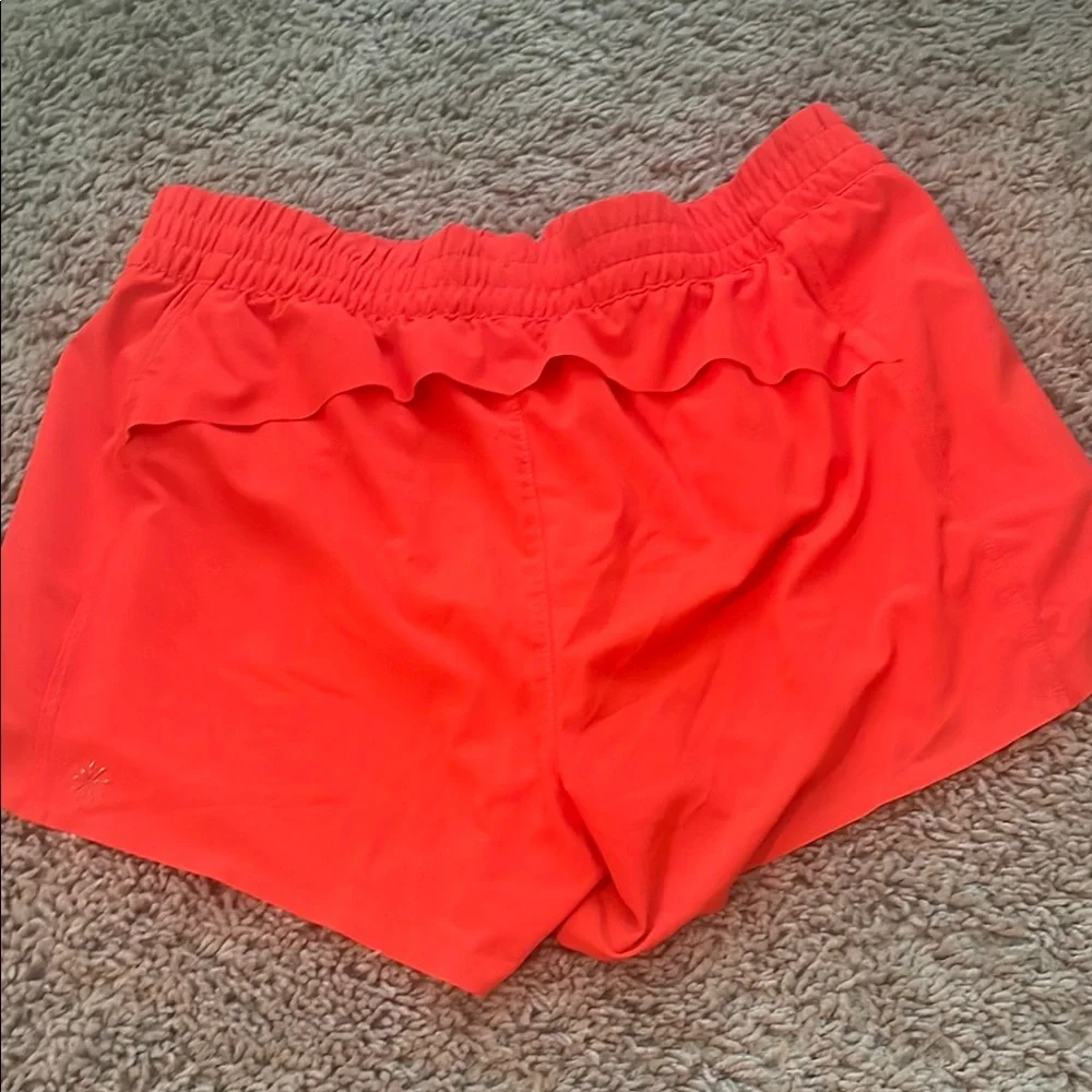 Athleta Girls Red Running Shorts Lightweight Elastic Waist